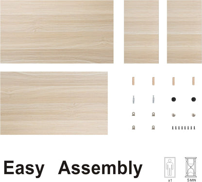 Wooden Computer Monitor Stand with 2 Tiers - Desk Organiser